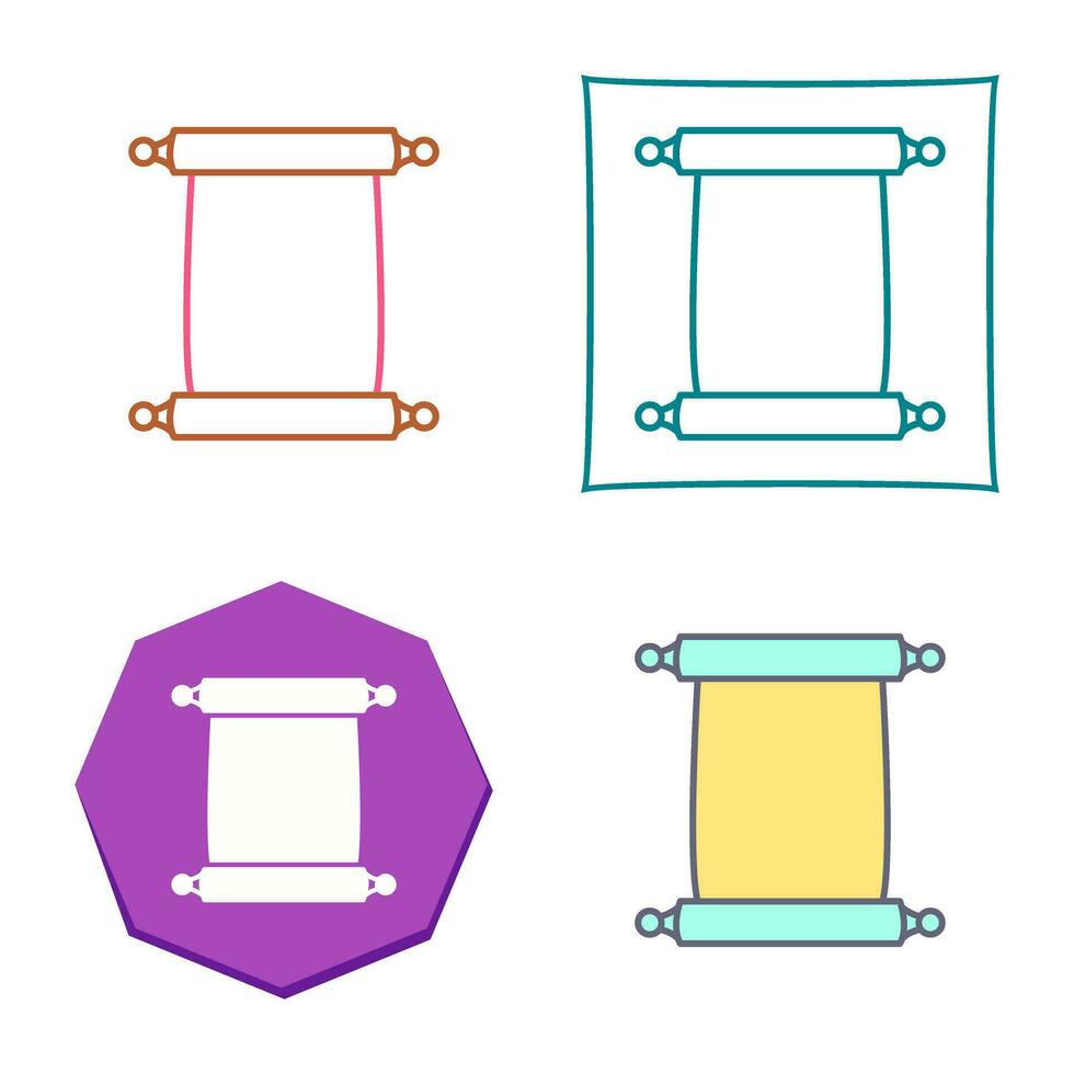 Scroll of Paper Vector Icon