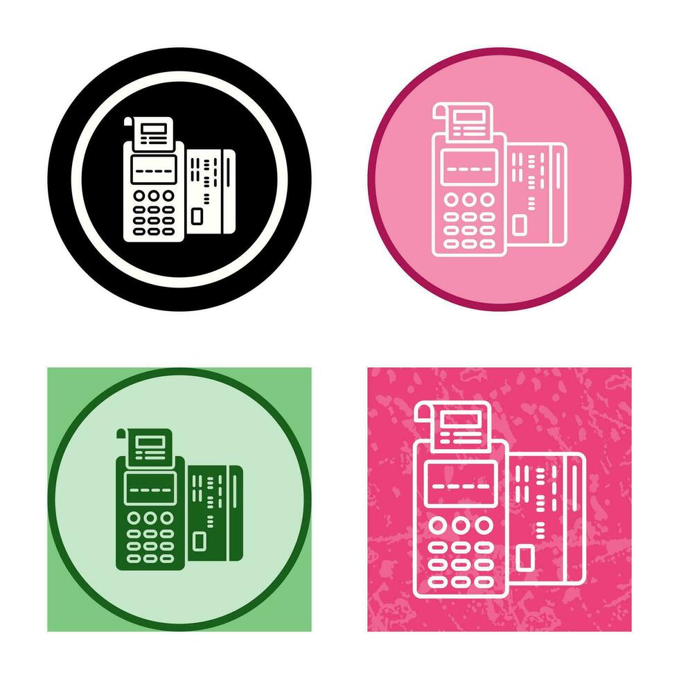 Pos Terminal Vector Icon