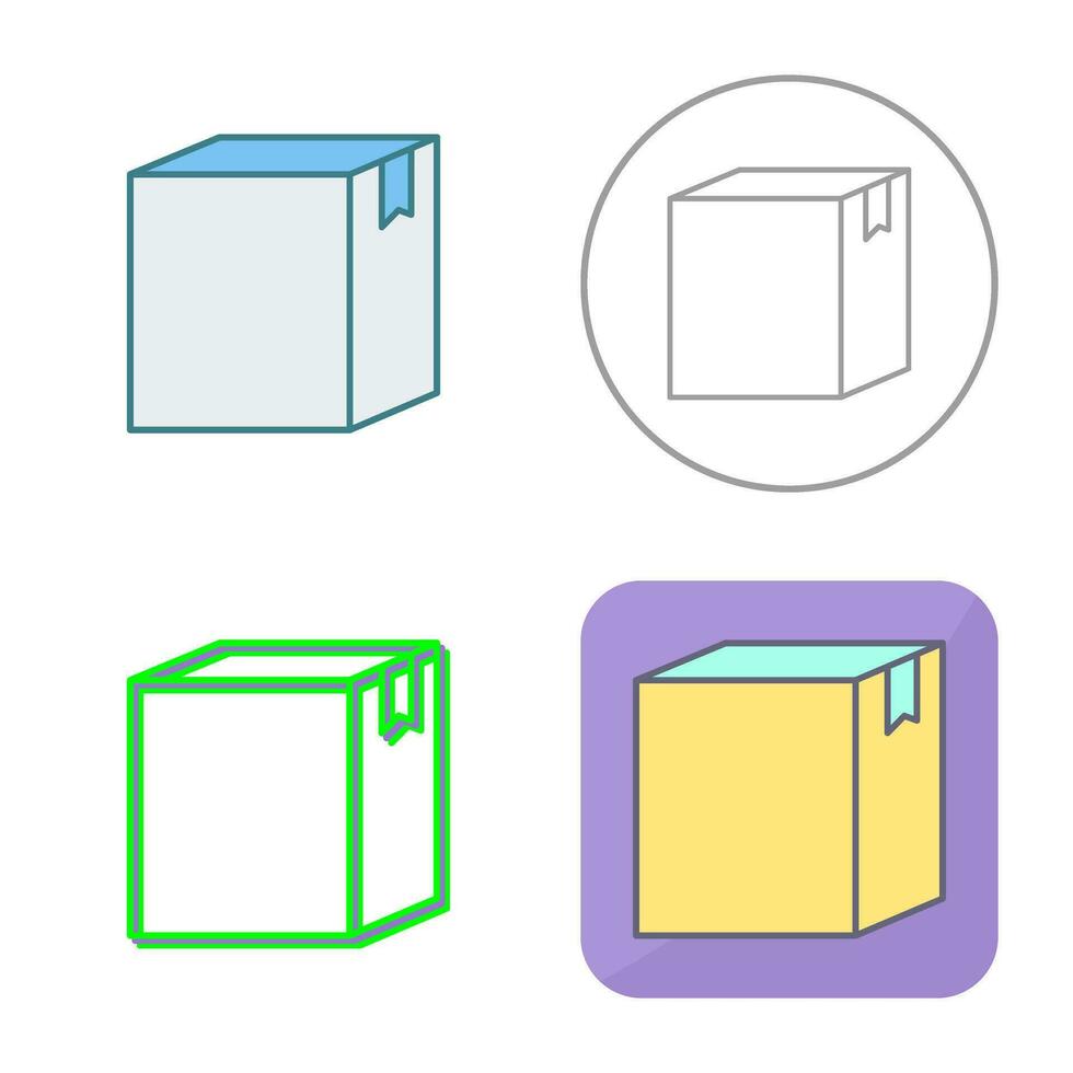 icono de vector de caja