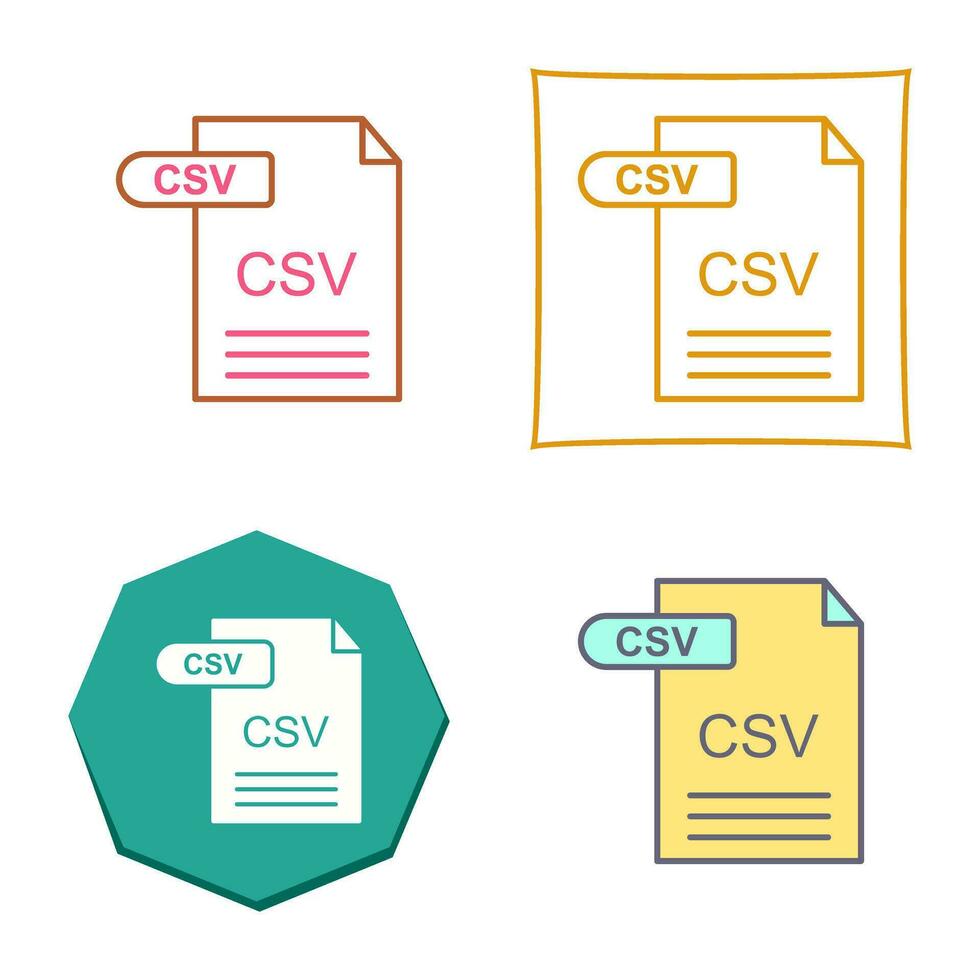CSV Vector Icon
