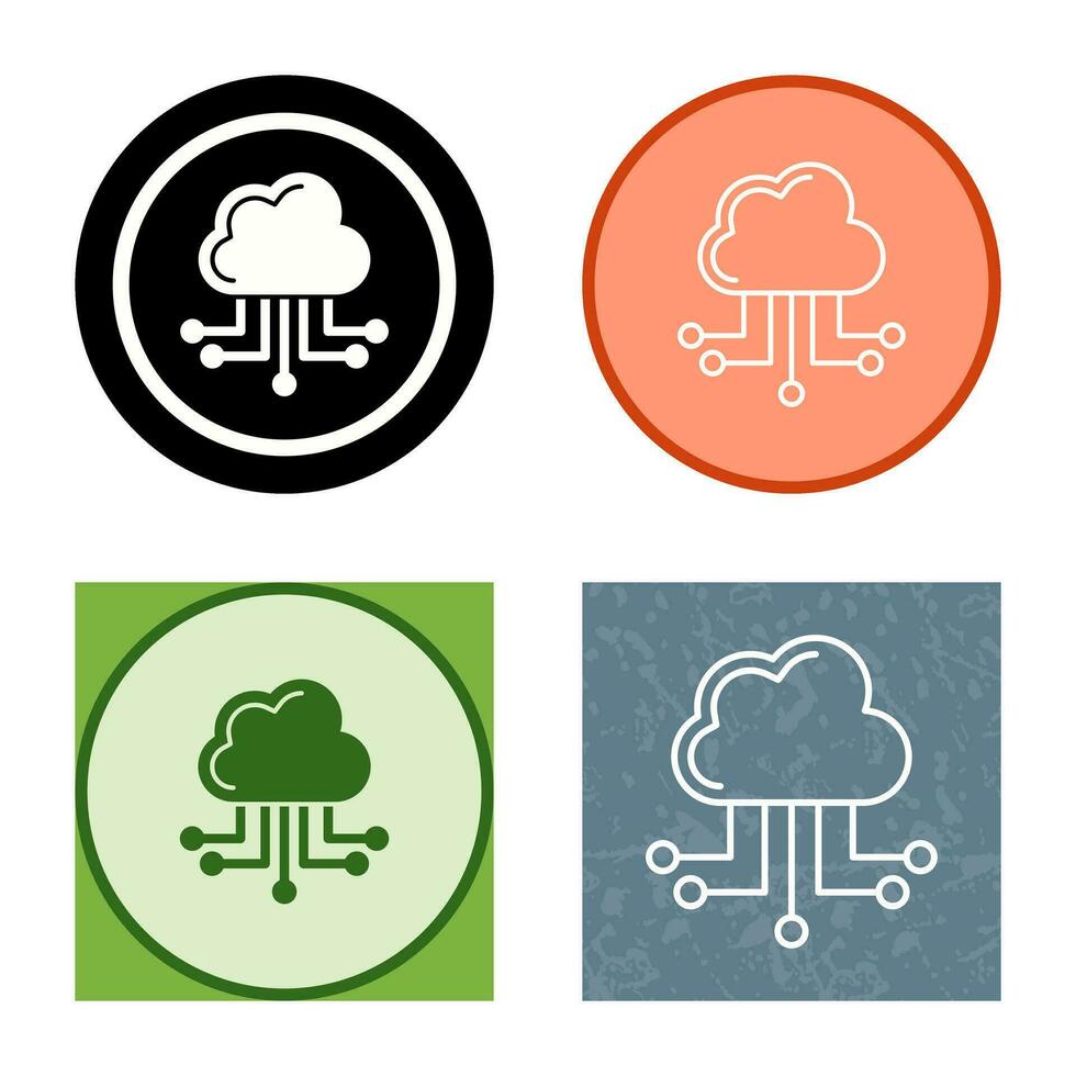 Cloud Computing Vector Icon