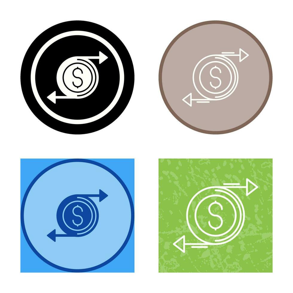 Money Flow Vector Icon