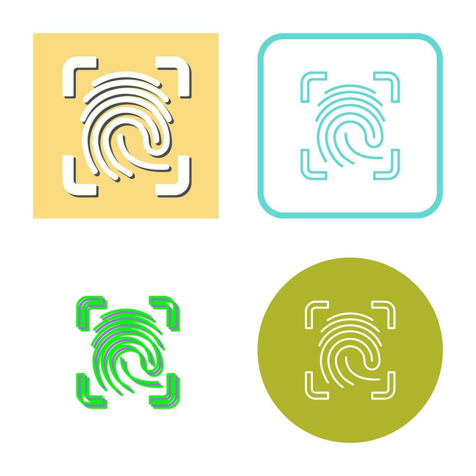 Finger Print Vector Icon