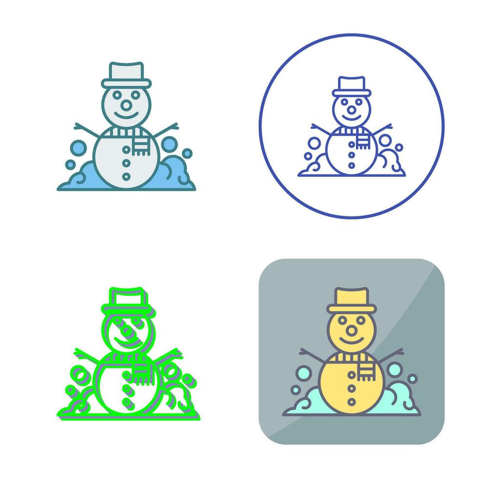 Snowman Vector Icon