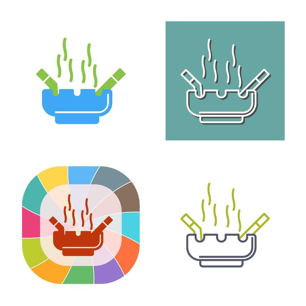 Ashtray Vector Icon
