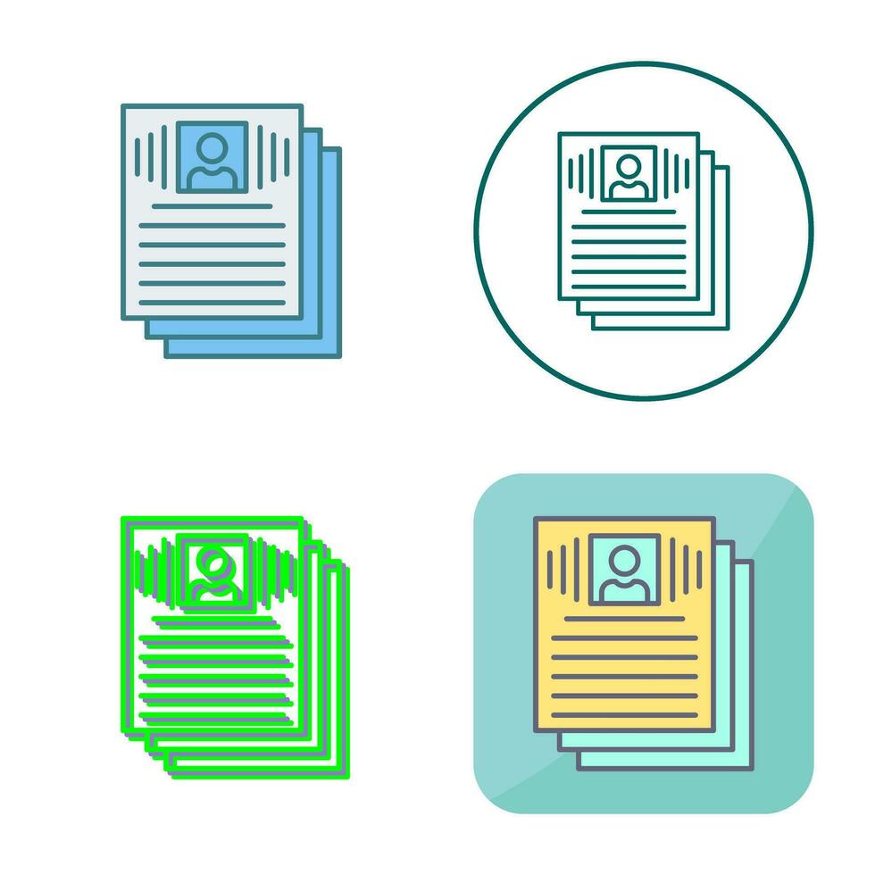 Resume Vector Icon
