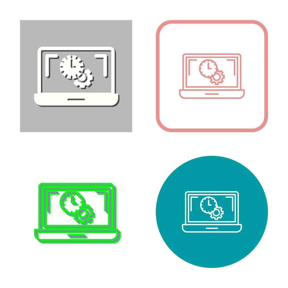 Flex Time Vector Icon