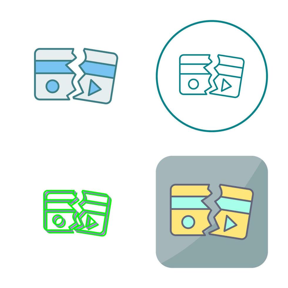 Broken Vector Icon