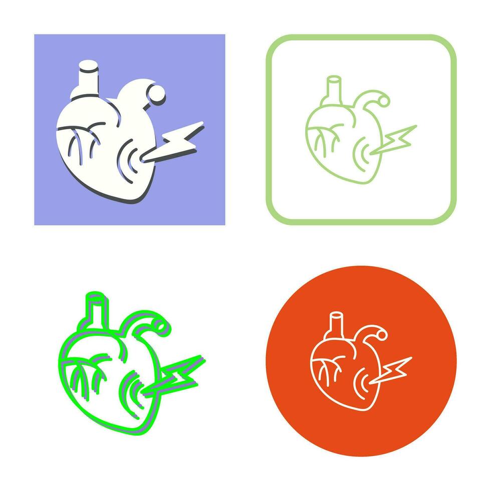 Heart Attack Vector Icon