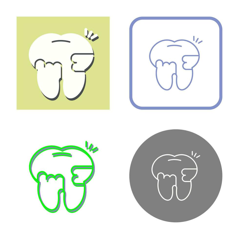 Toothache And Plaque Vector Icon