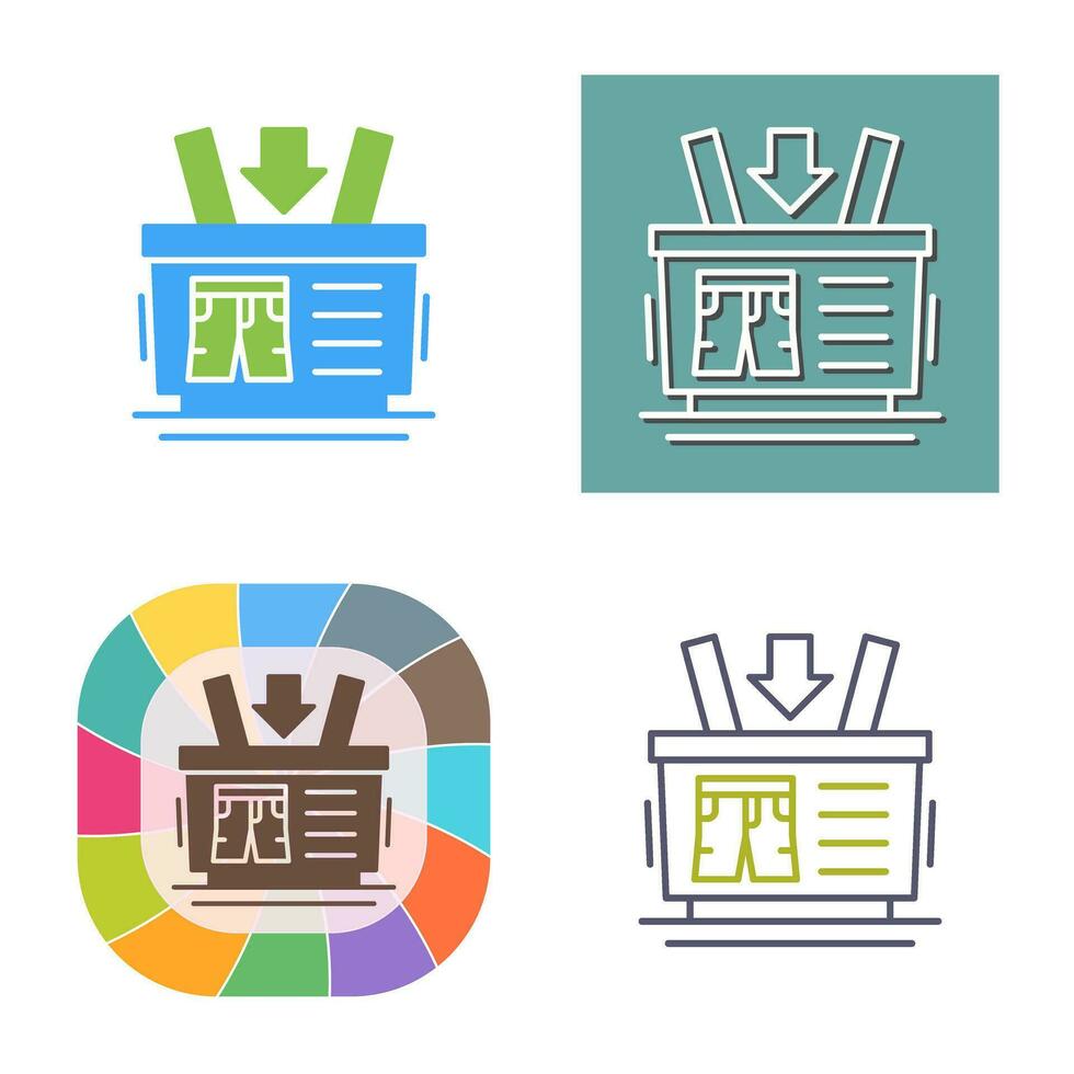 Shopping Basket Vector Icon