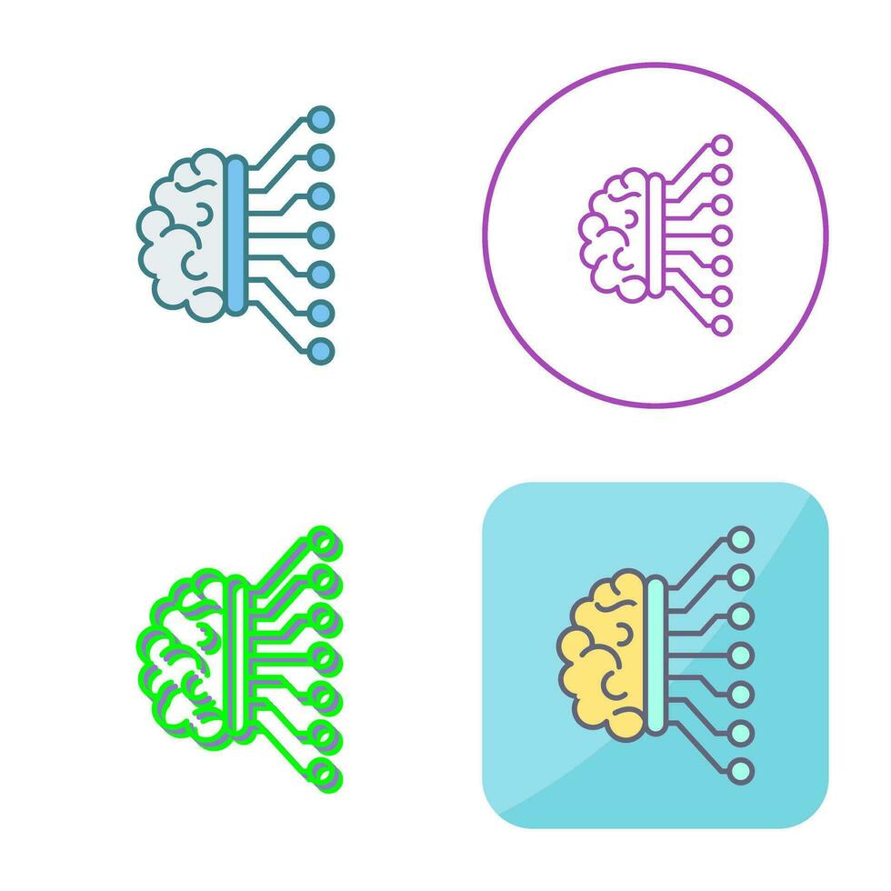 Machine Learning Vector Icon