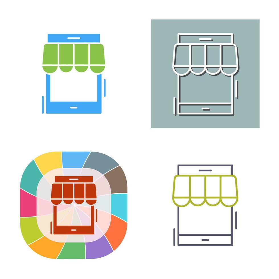 Online Shop Vector Icon