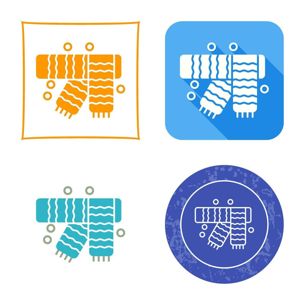 Winter Scarf Vector Icon