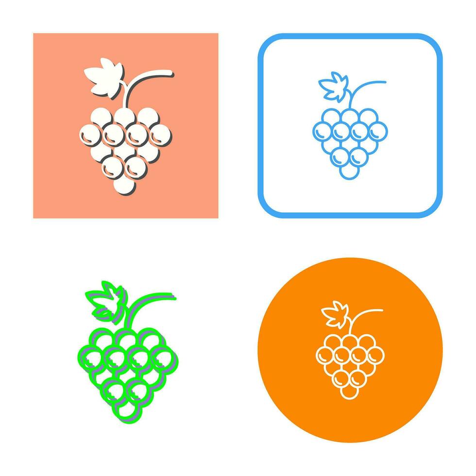 Grapes Vector Icon