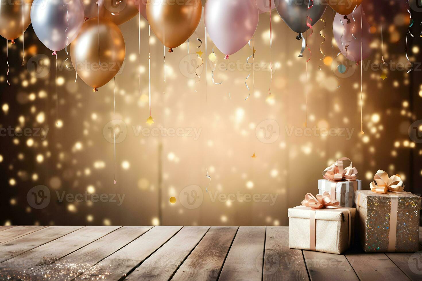 Birthday and Anniversary Party Decoration, ai generated photo