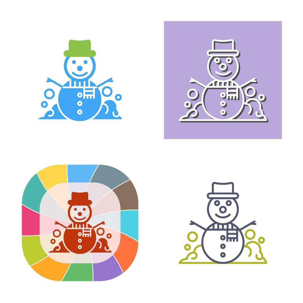 Snowman Vector Icon