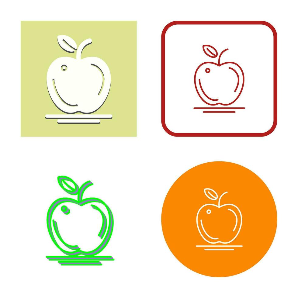 icono de vector de manzana