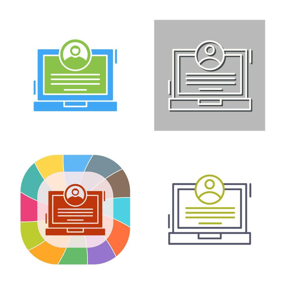 CV Vector Icon