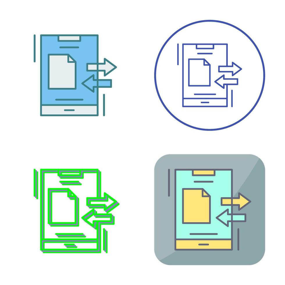 icono de vector de transferencia de datos