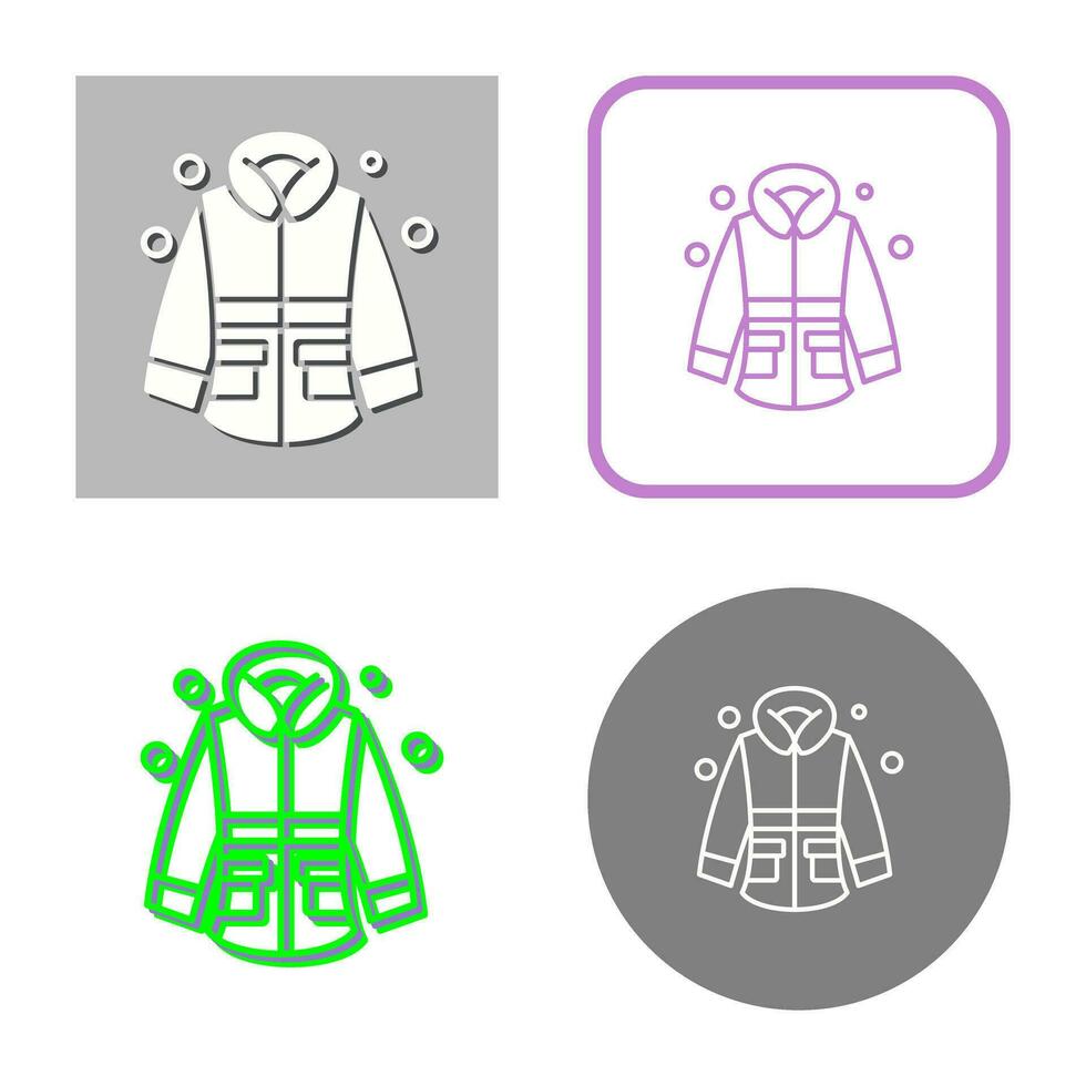 Winter Jacket Vector Icon