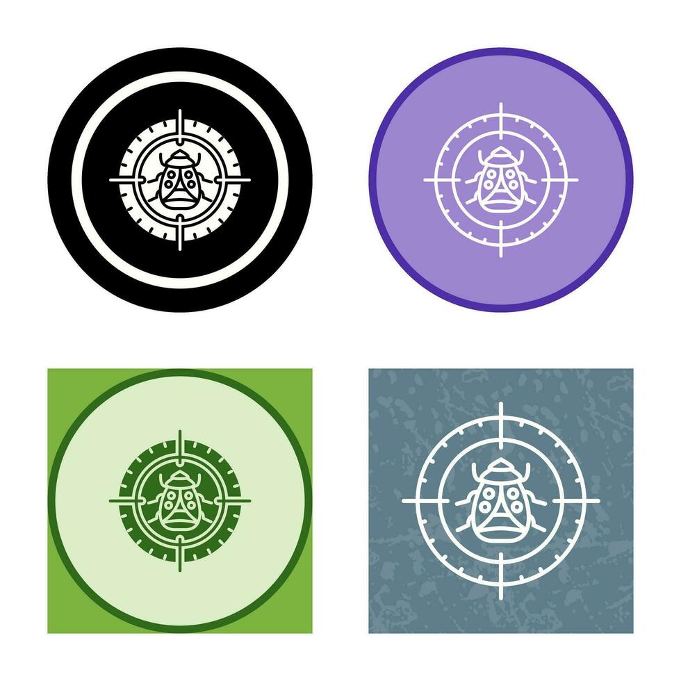 Bug Target Vector Icon