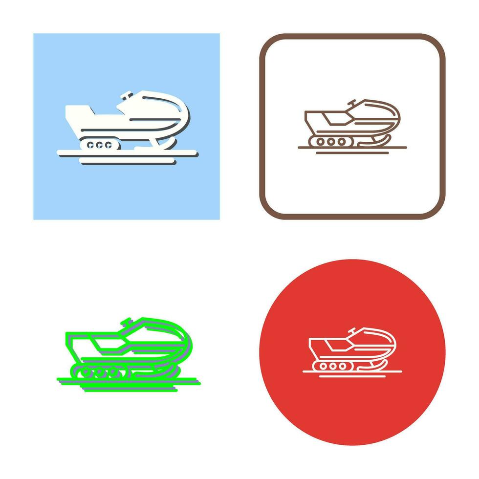 Snowmobile Vector Icon