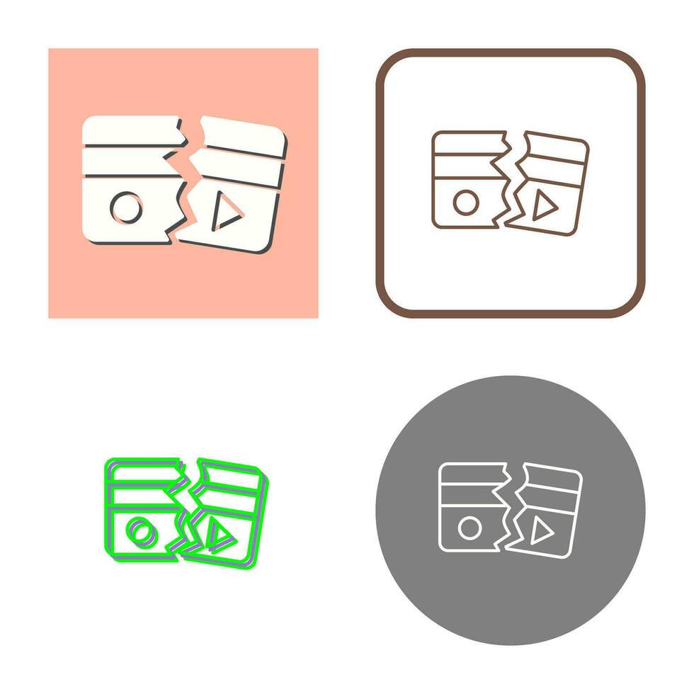 Broken Vector Icon