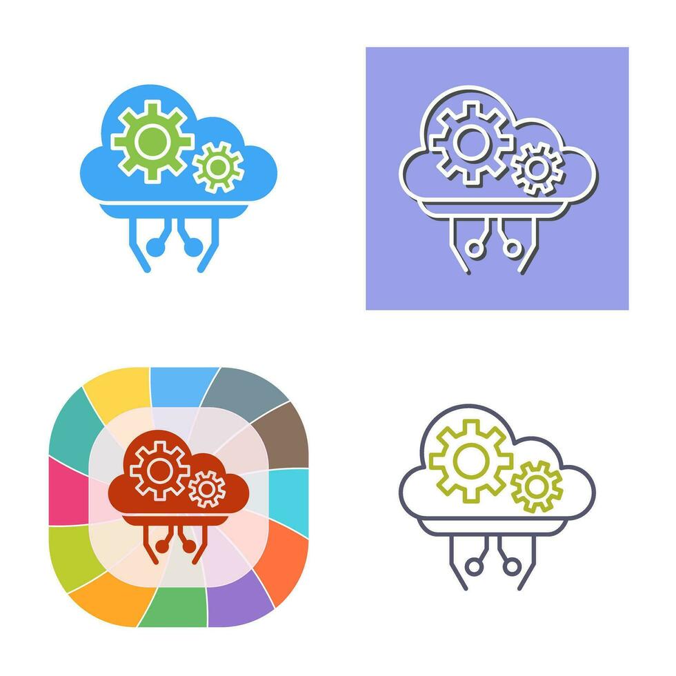 Cloud Computing Vector Icon