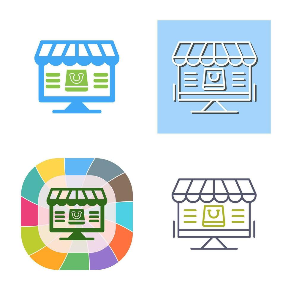 Online Shopping Vector Icon