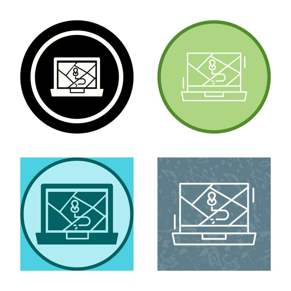 Google Map Vector Icon