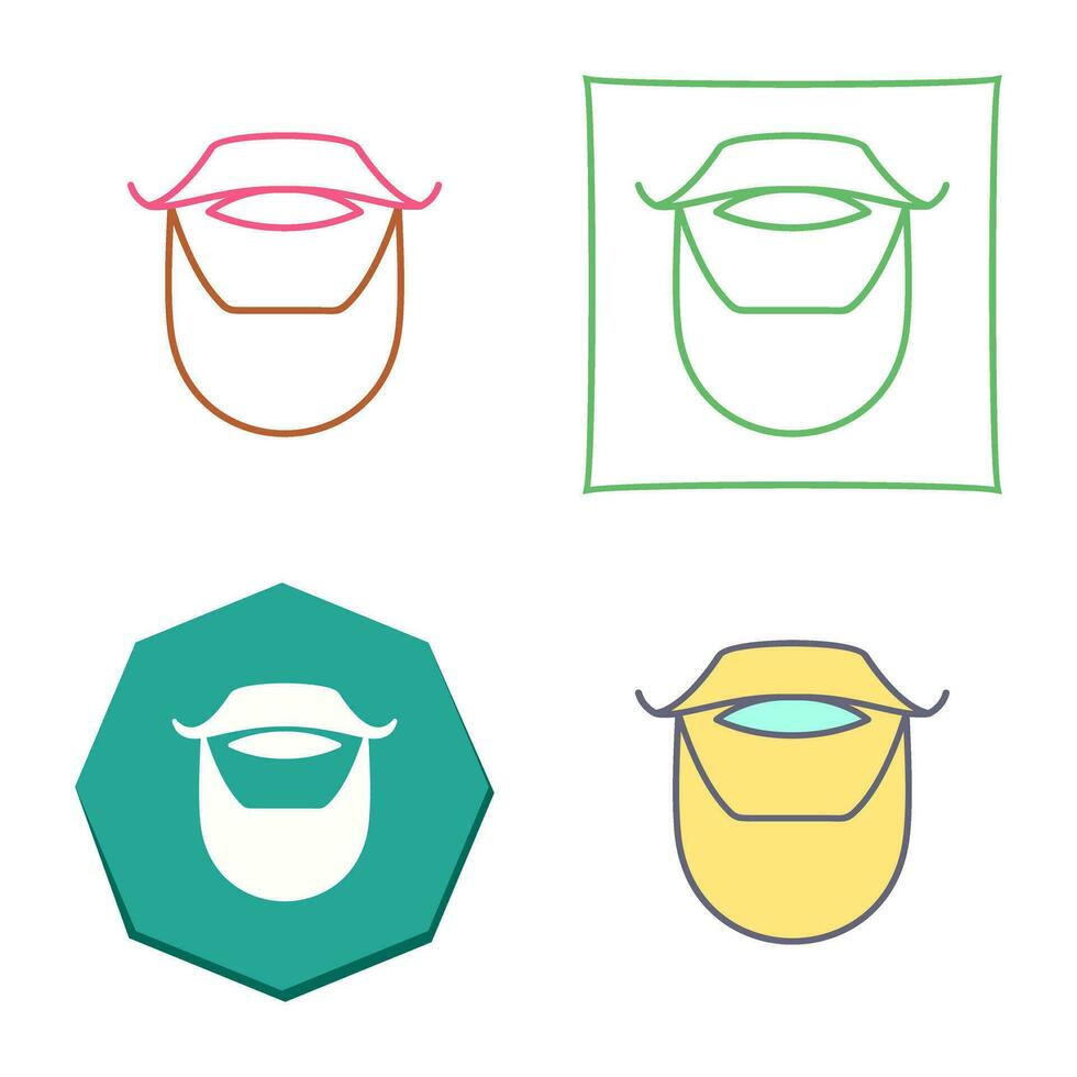 Beard and Moustache Vector Icon