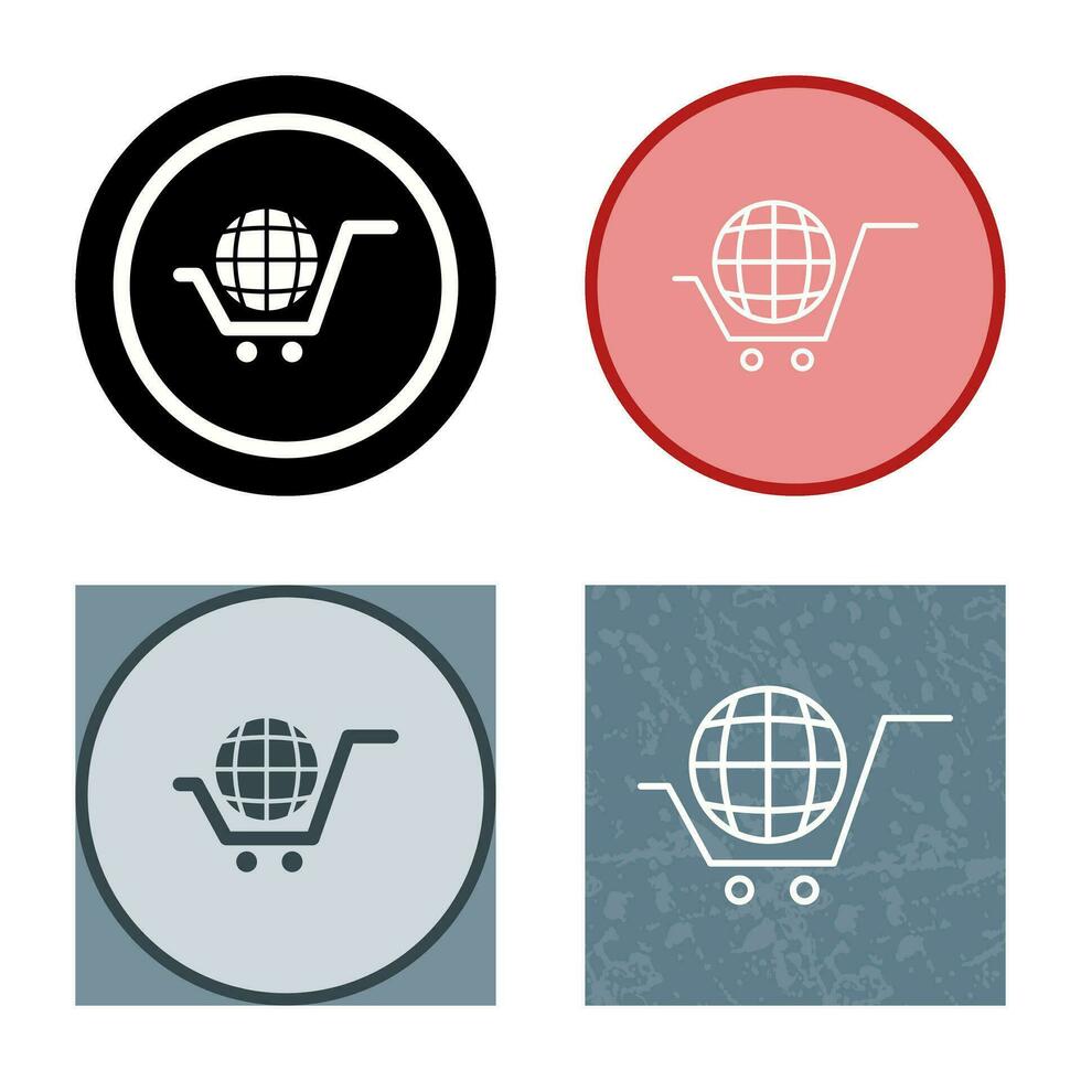 Global Shopping Vector Icon