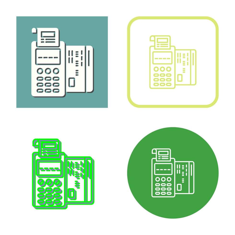 Pos Terminal Vector Icon
