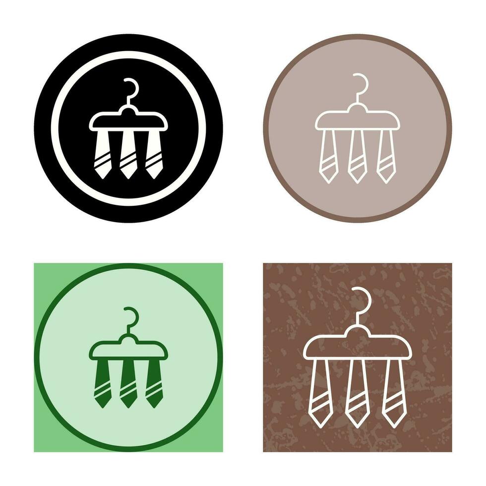 Three Ties Vector Icon