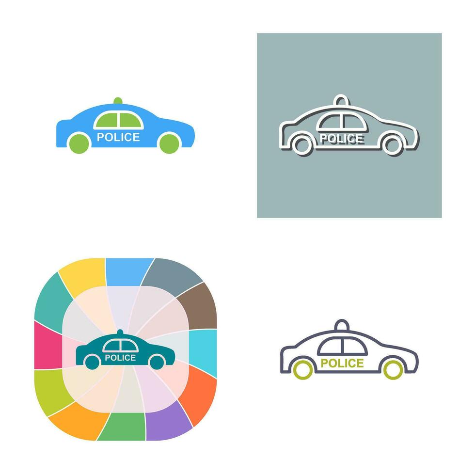 Police Car Vector Icon