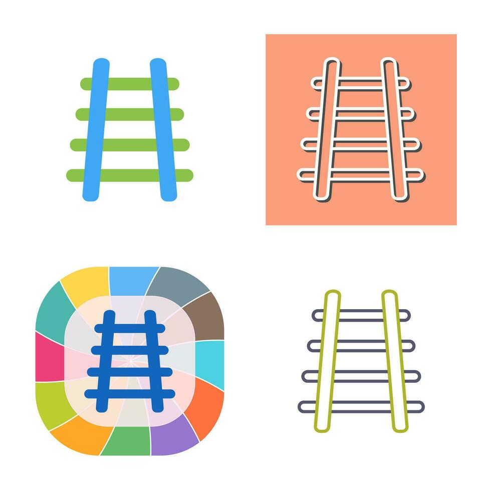 Train Tracks Vector Icon