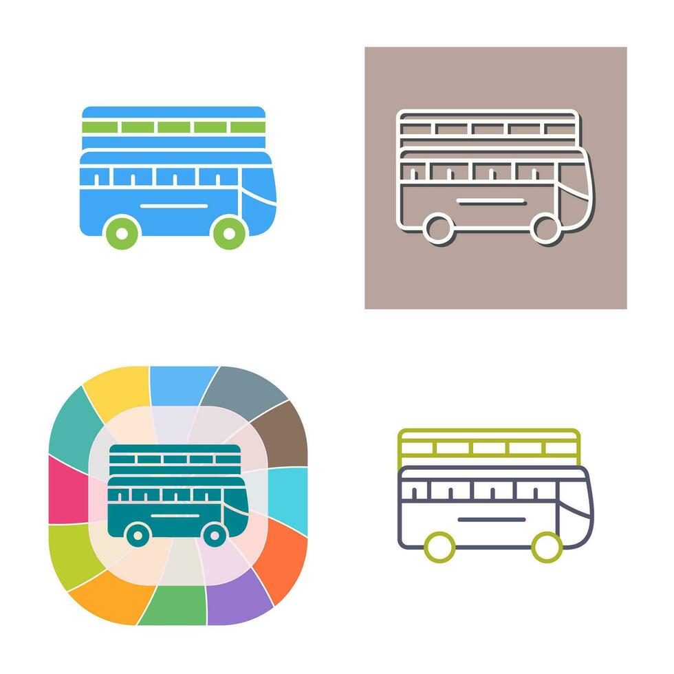 Double Bus Vector Icon