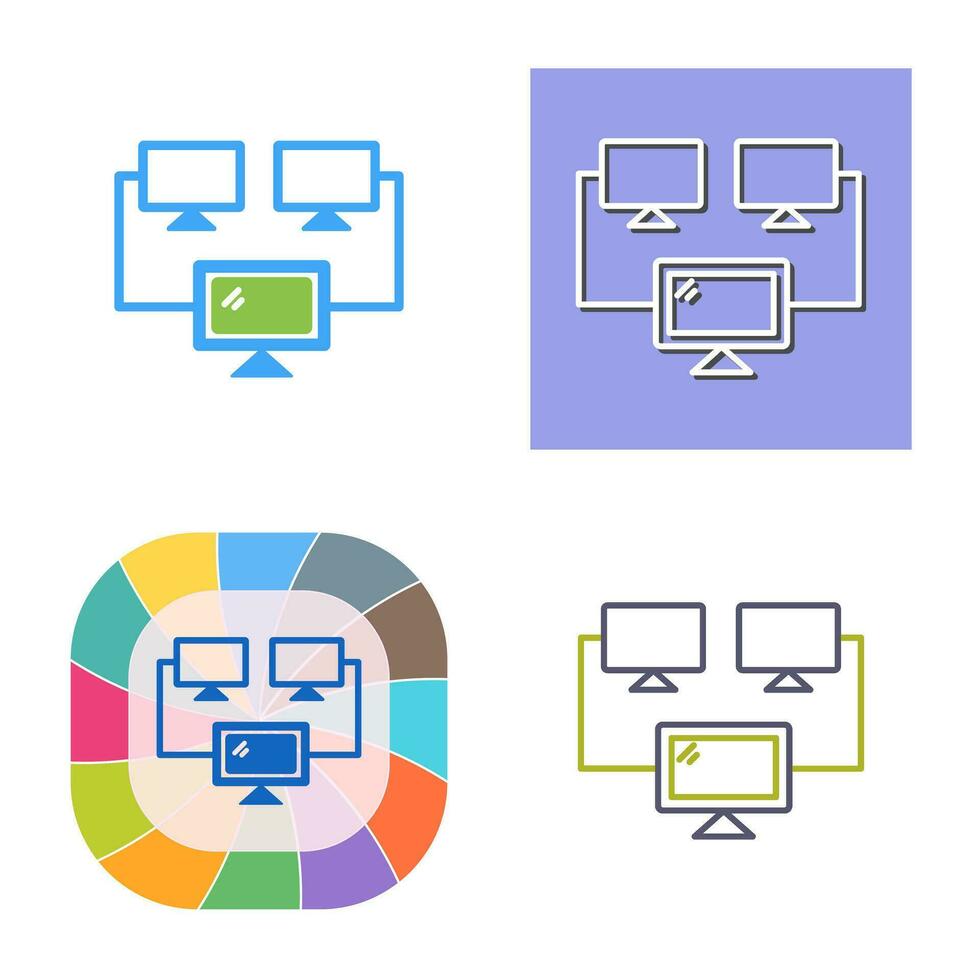Connected Systems Vector Icon
