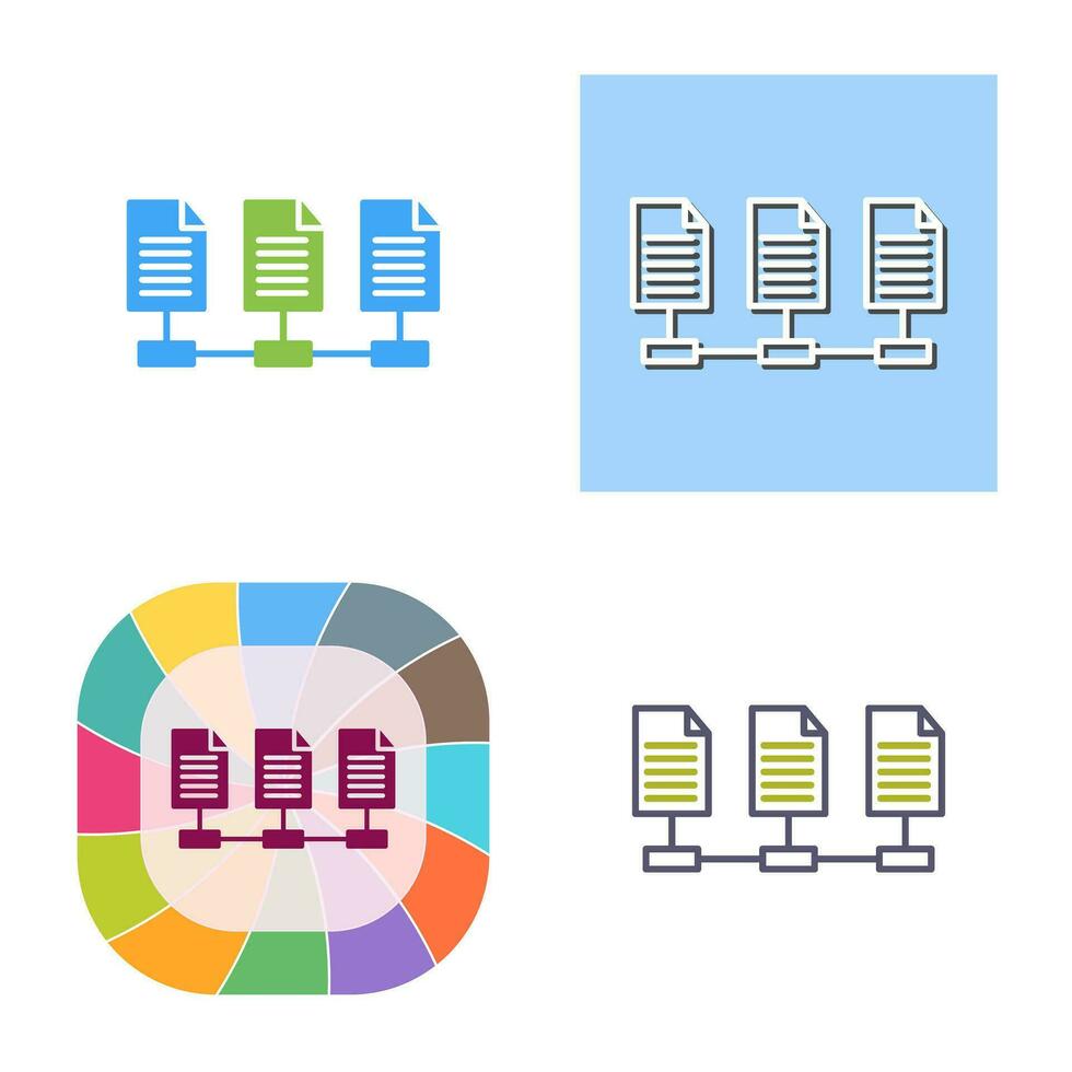 Network Files Vector Icon