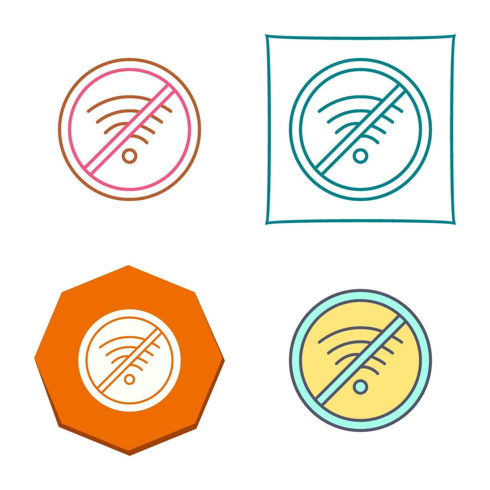 No Wifi Vector Icon