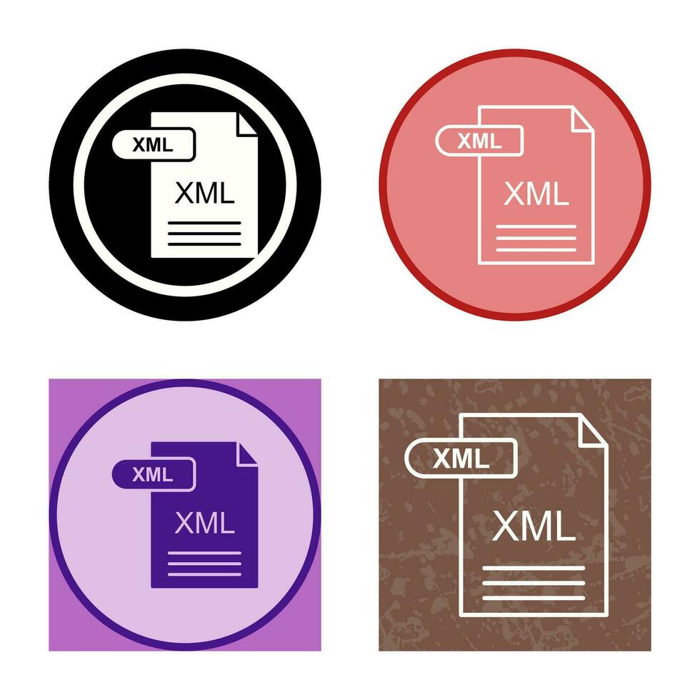 XML Vector Icon