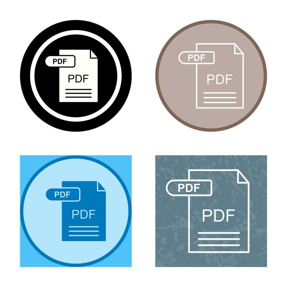 PDF Vector Icon