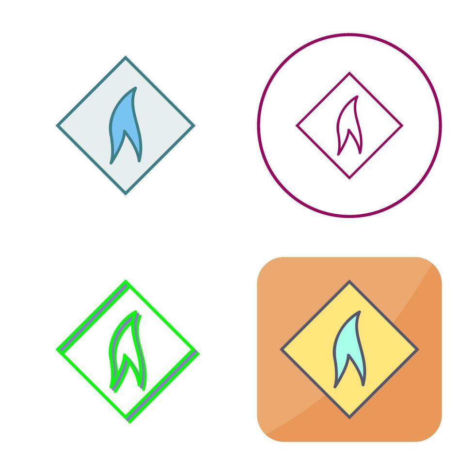 Flammable Material Vector Icon