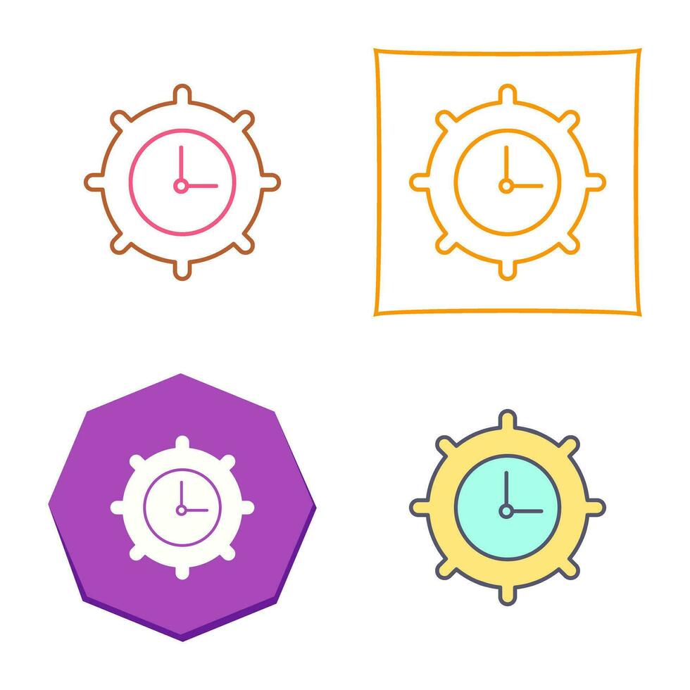 Time Settings Vector Icon