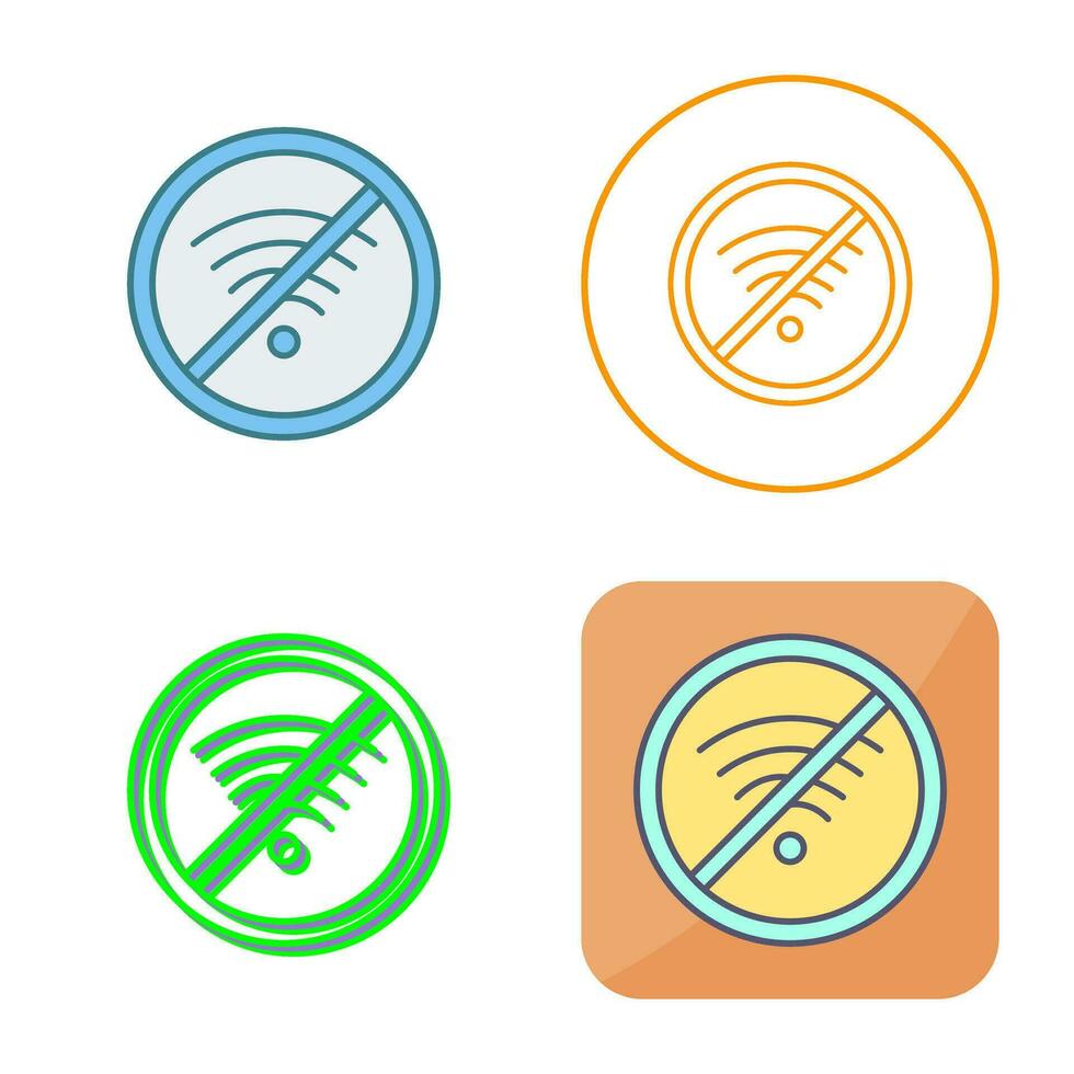 sin icono de vector wifi