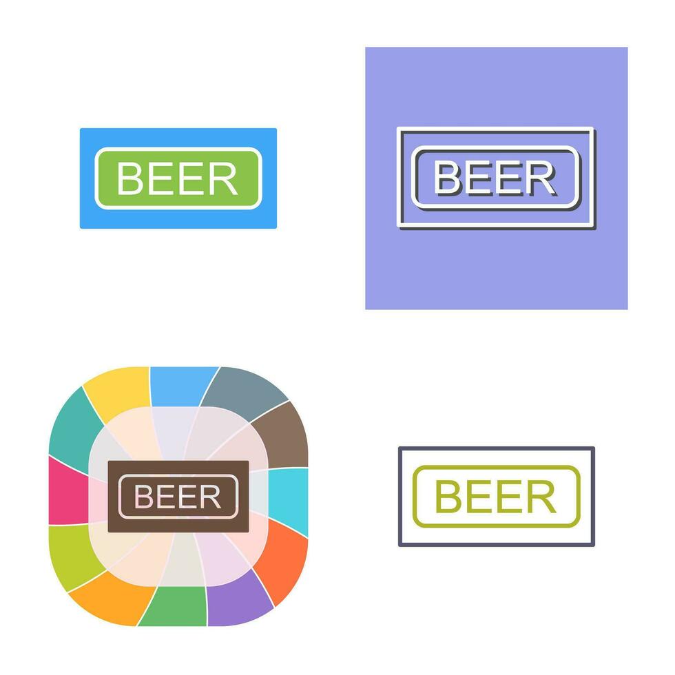 Beer Sign Vector Icon