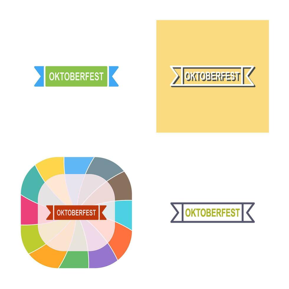 Oktoberfest Banner Vector Icon