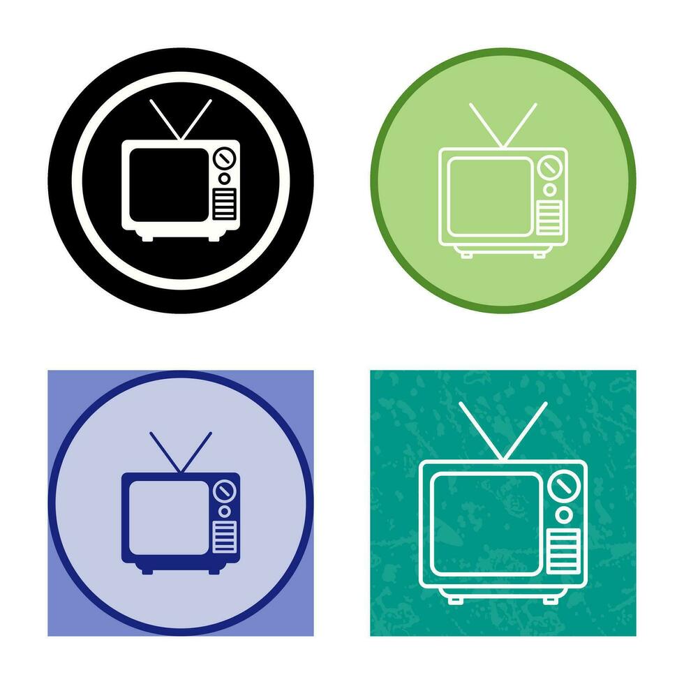 icono de vector de transmisión de televisión