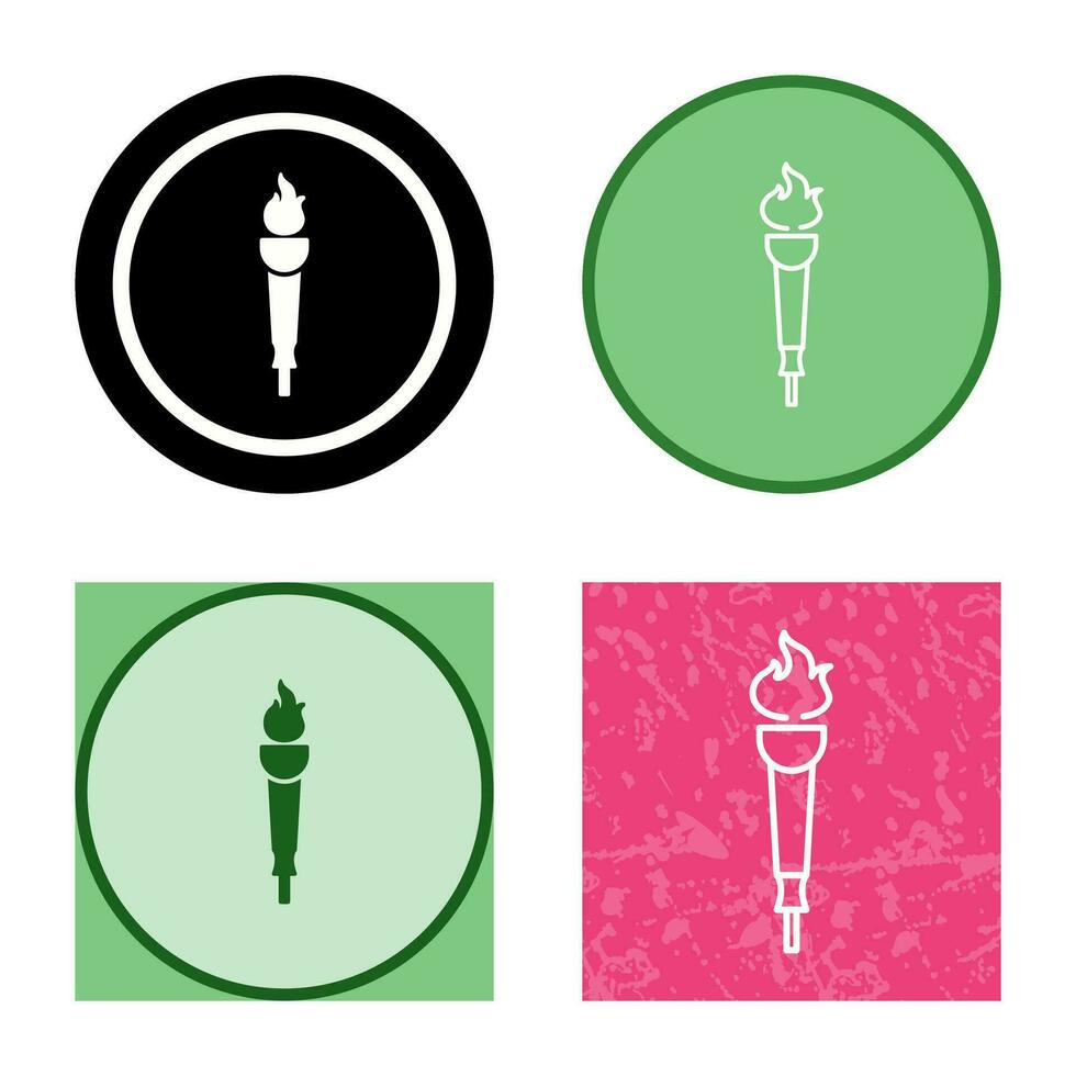 Museum Torch Vector Icon
